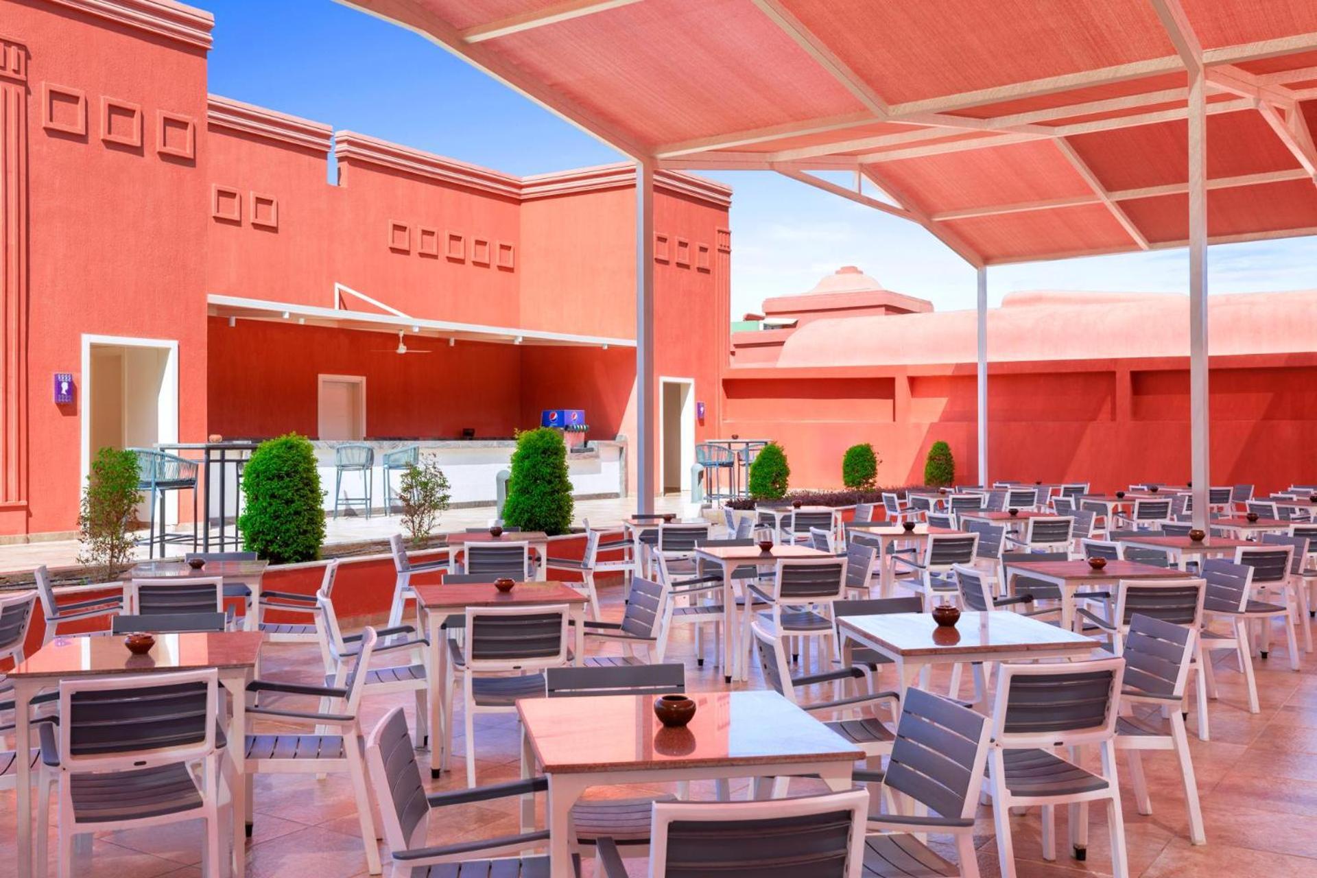 Pickalbatros Laguna Vista Aqua Park ชาร์มเอลชีค ภายนอก รูปภาพ Rooftop restaurant