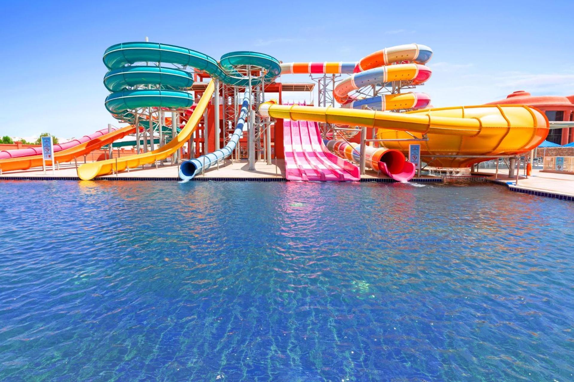 Pickalbatros Laguna Vista Aqua Park ชาร์มเอลชีค ภายนอก รูปภาพ The park's slides