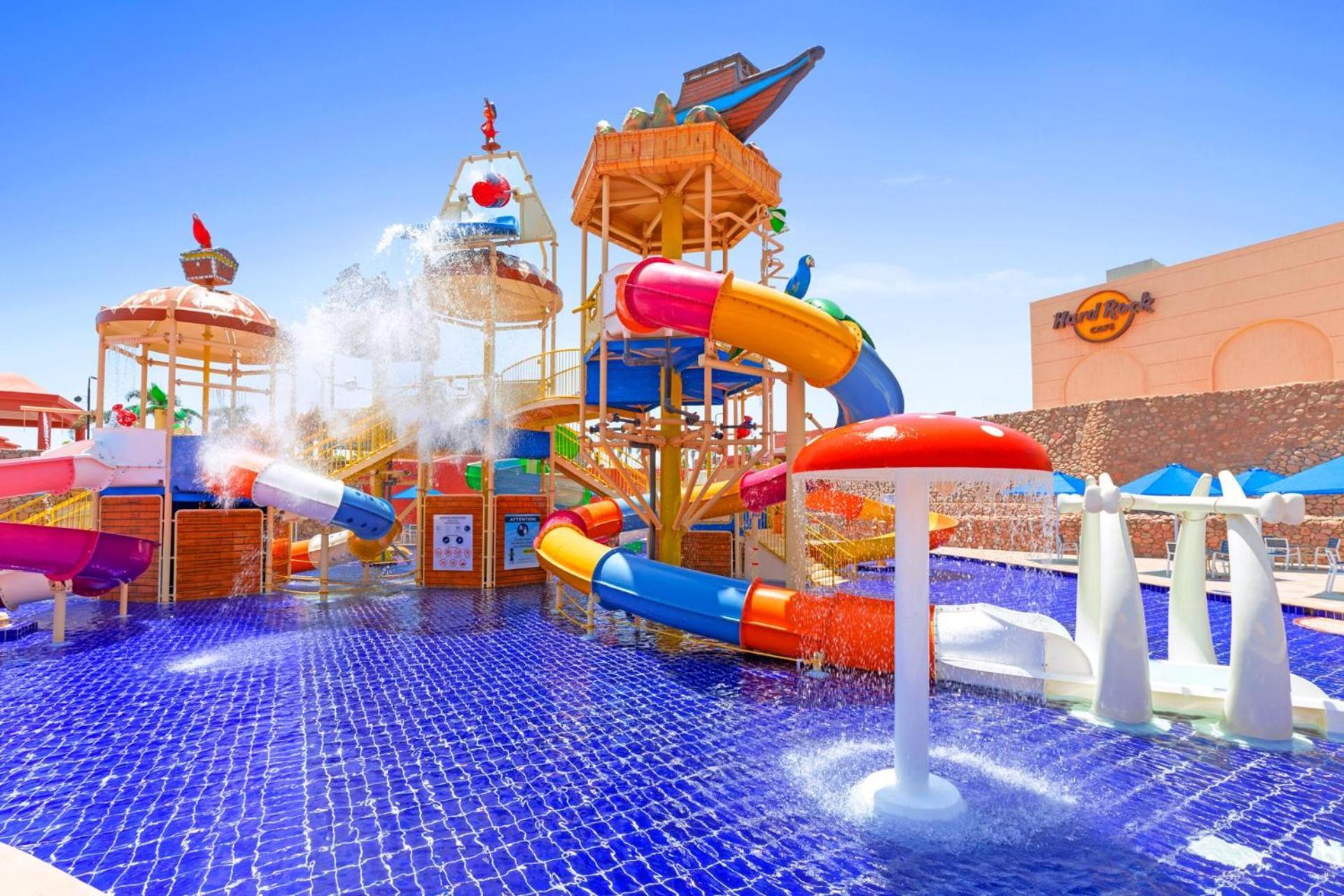 Pickalbatros Laguna Vista Aqua Park ชาร์มเอลชีค ภายนอก รูปภาพ The park's water slides